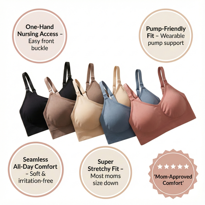 NurtureEase™ Seamless Nursing Bra Set
